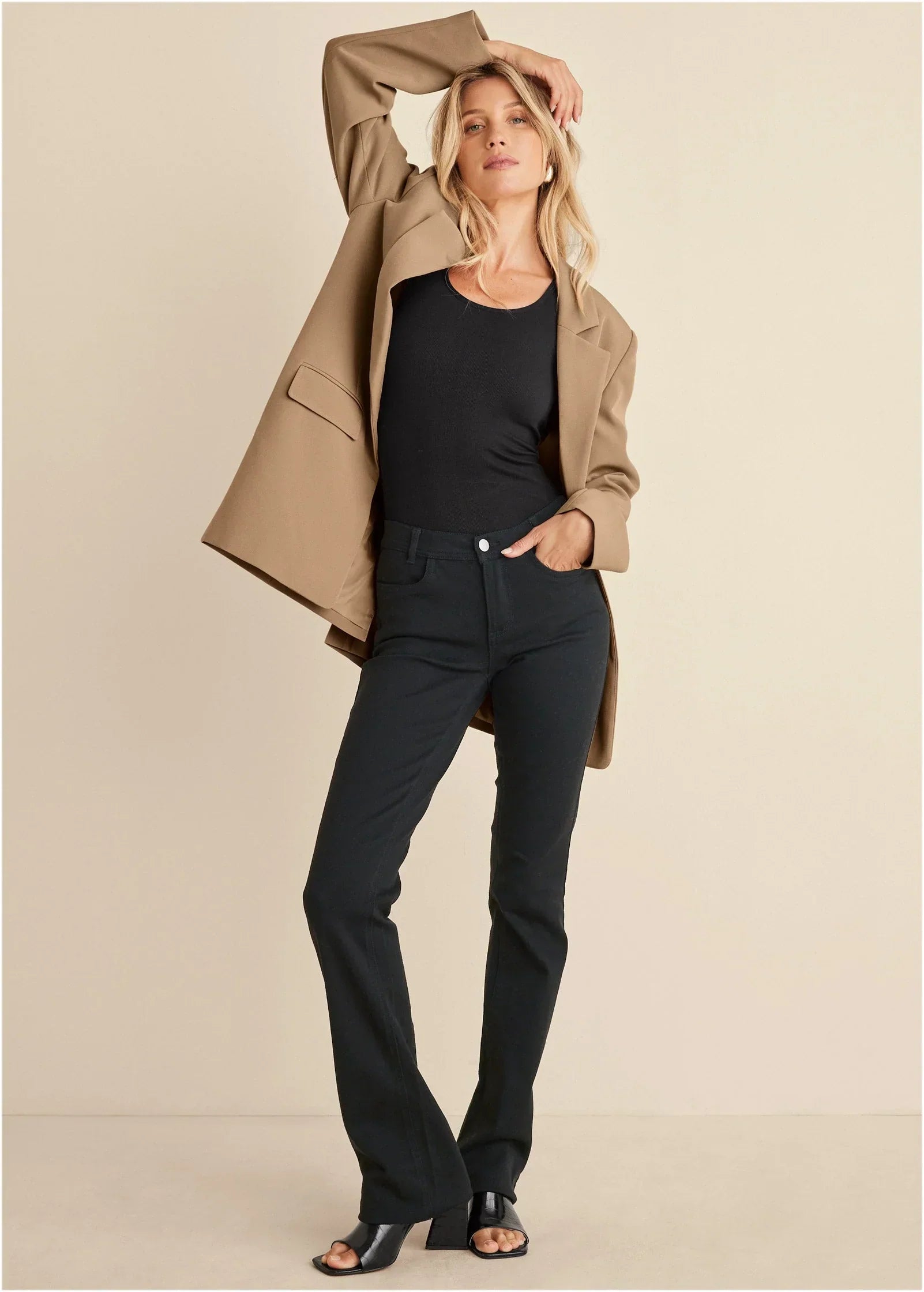 Oversized Blazer Camel