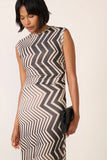 Shirred Mesh Dress