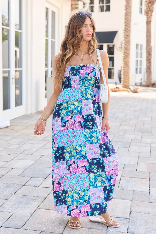 Aria Black Floral Maxi Dress SALE