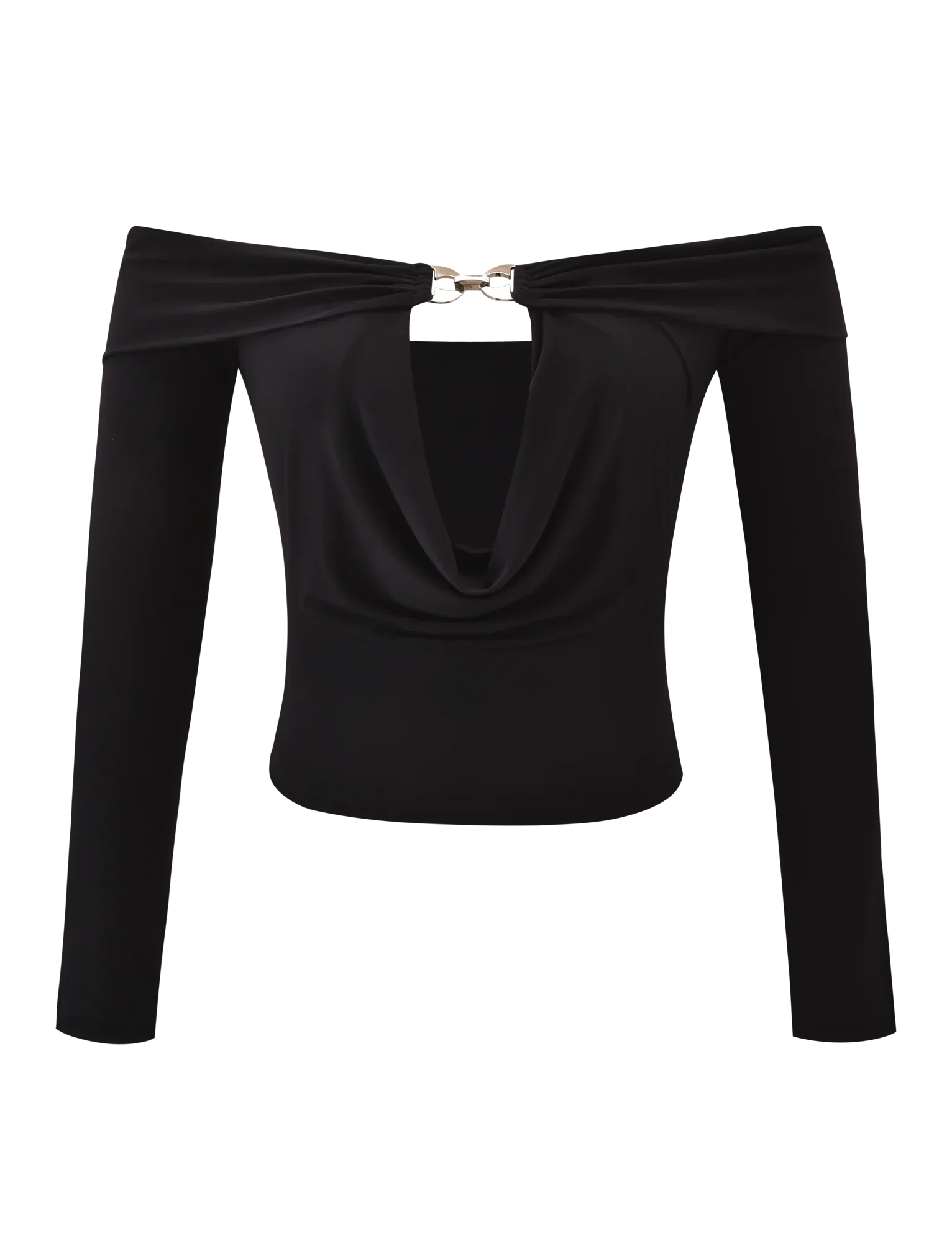 JENESIS LONG SLEEVE TOP BLACK