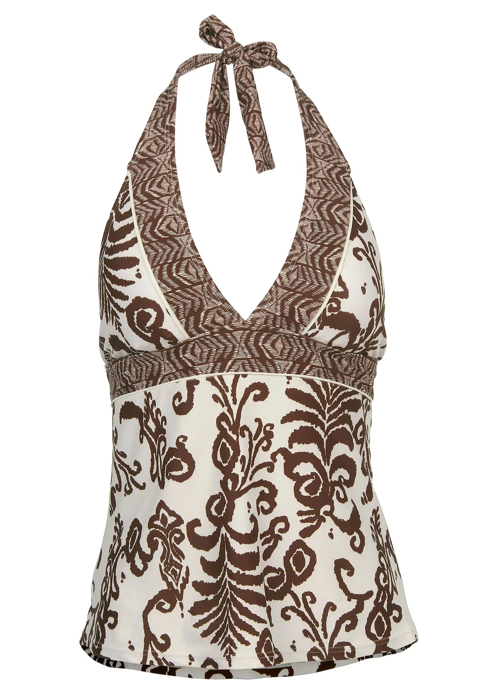Athens Halter Tankini Top Mystic Paisley