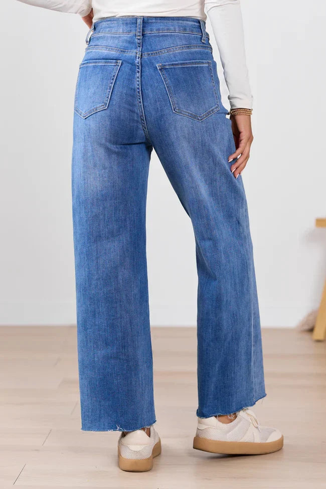 My Favorite Medium Wash Wide Leg Jeans