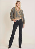 Wrap Cardigan Tan Combo