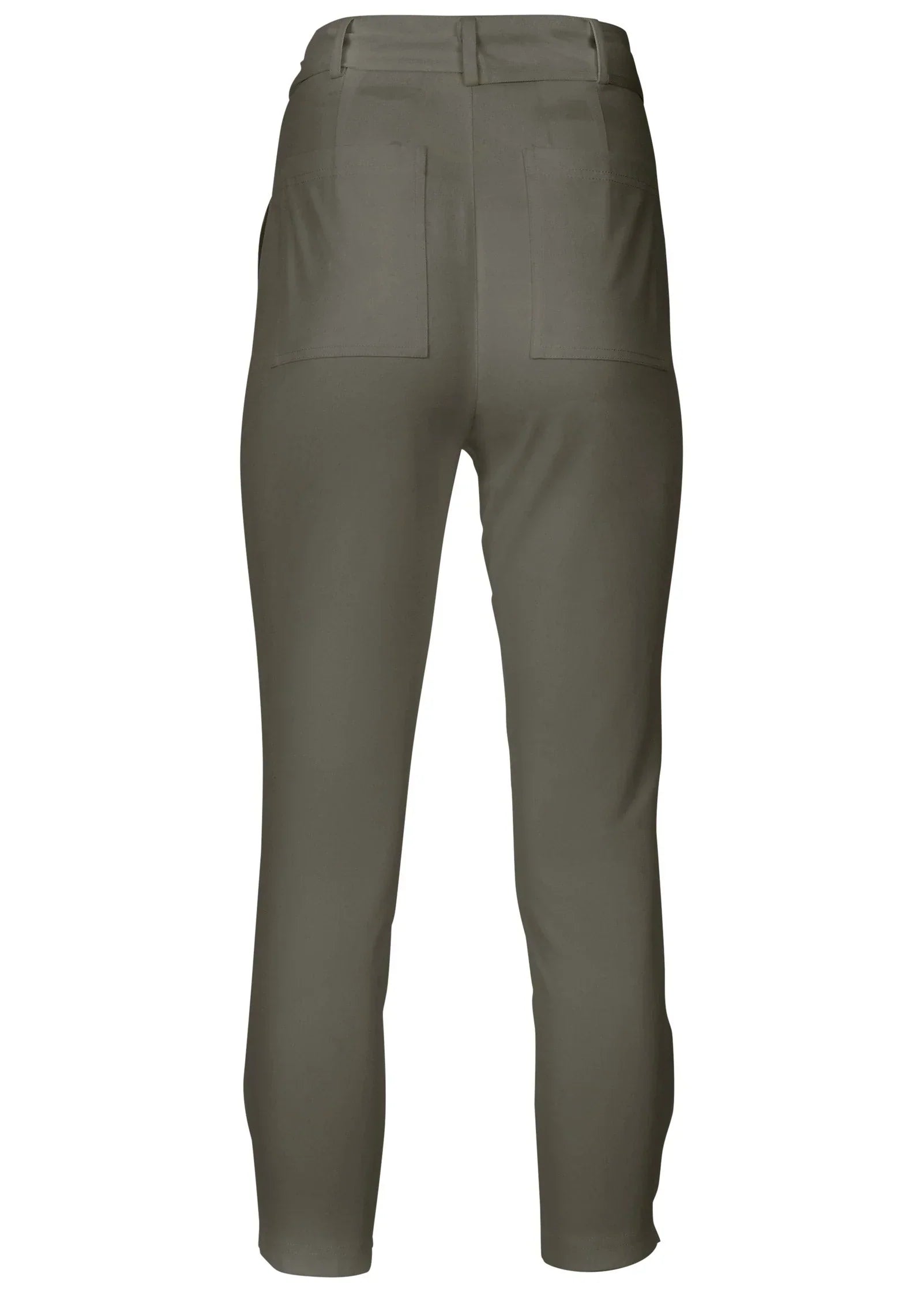 Relaxed Twill Straight Pant Olive
