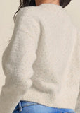 V Neck Sweater White Multi