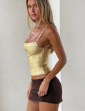 MIDORI METALLIC BANDAGE TOP GOLD