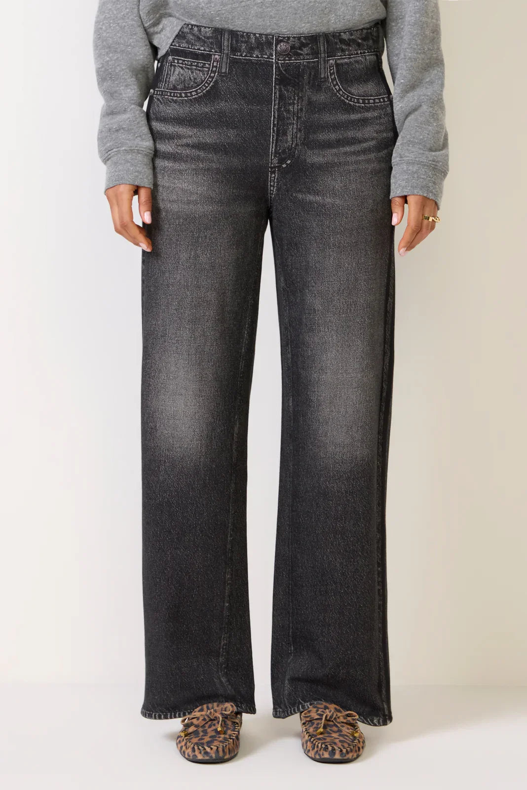 Miramar Terry Wide Leg Track Pant