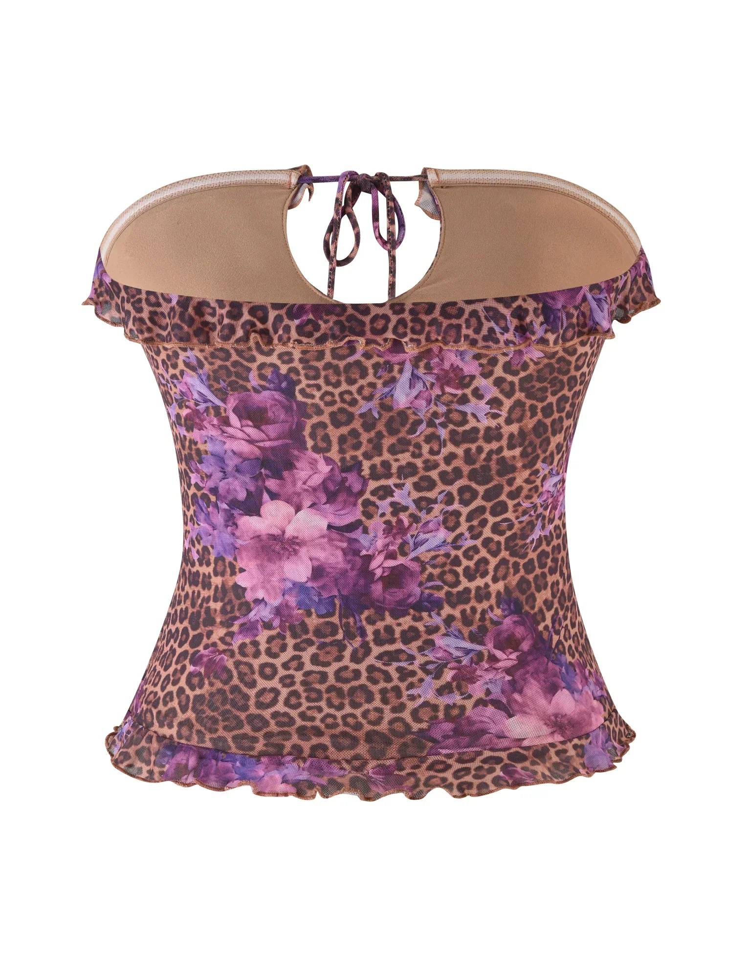 SIERA TOP LEOPARD FLORAL