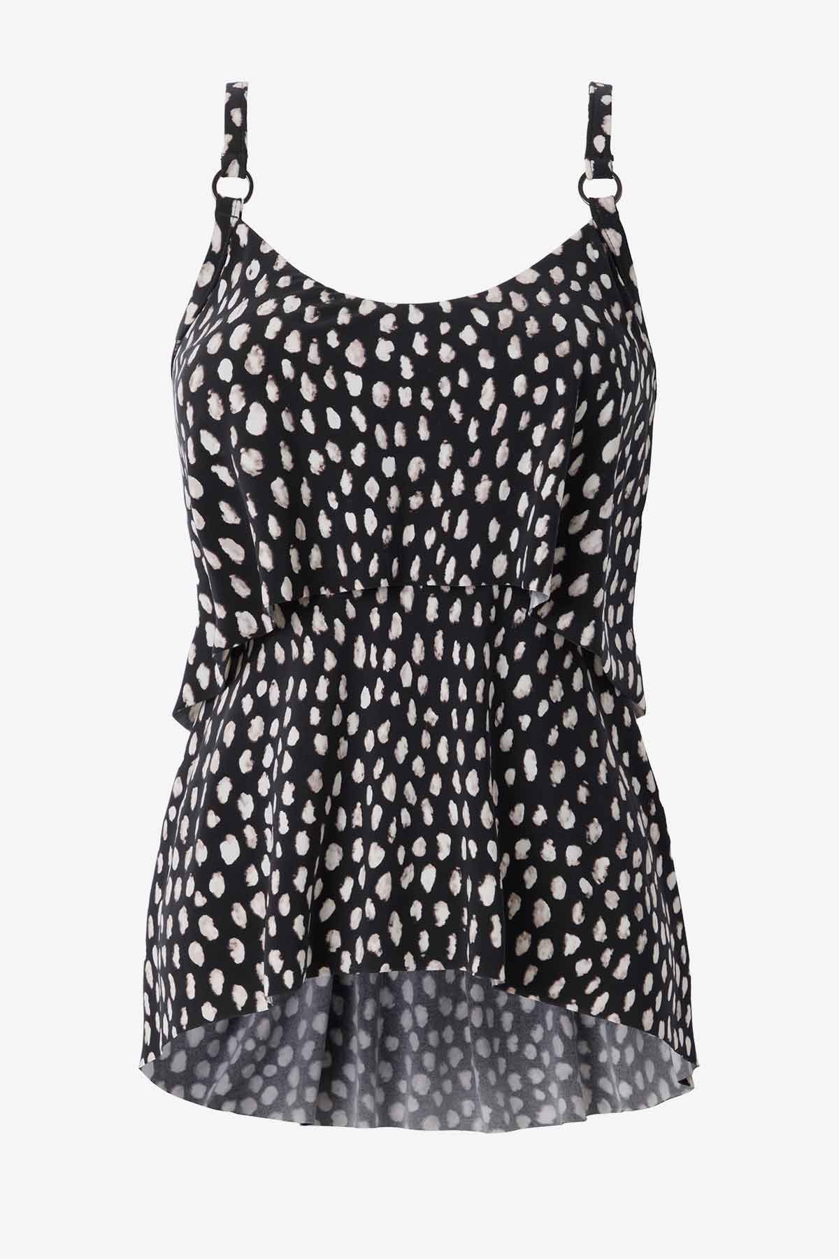 Grace Tankini Top in Pebbles