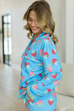 Cozy Crush Long Sleeve Pajama Top Berry Bliss