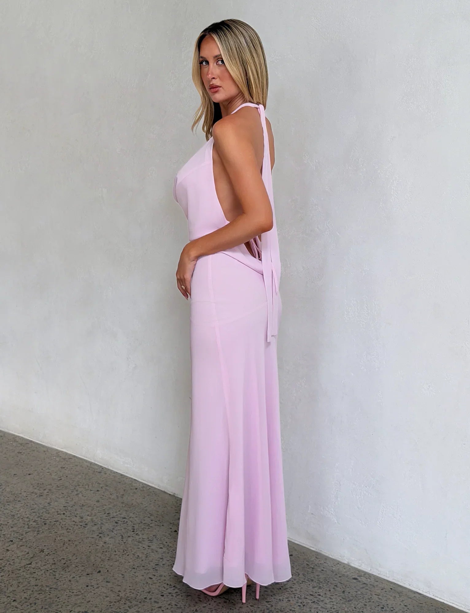 ZYLA MAXI DRESS BABY PINK