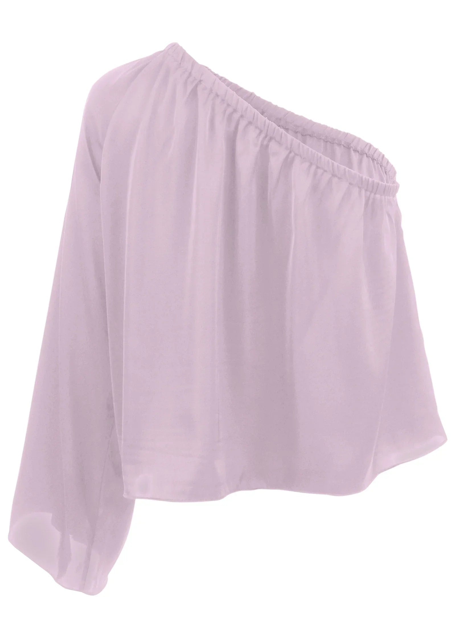 One Shoulder Top Lilac