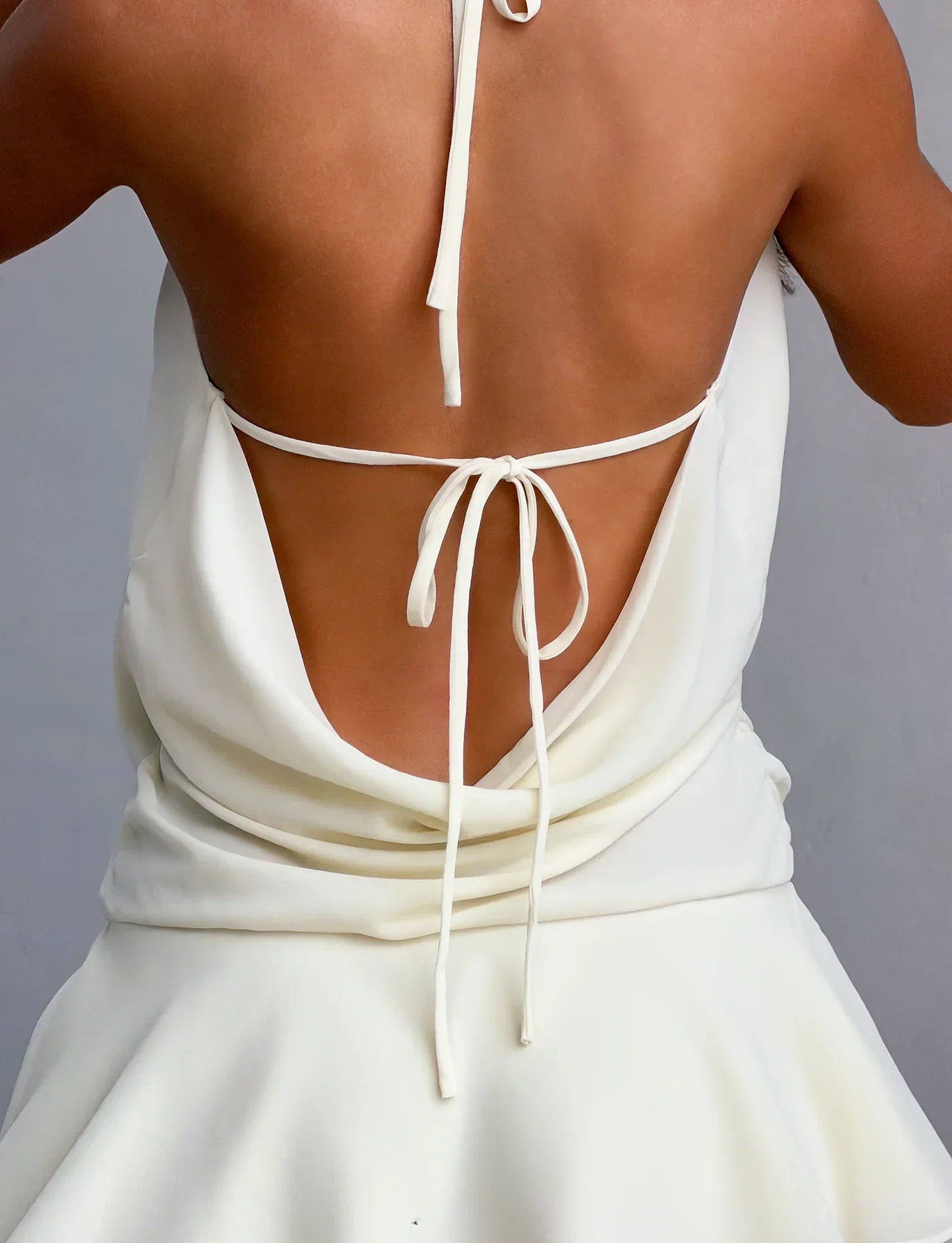 INDIGO MINI DRESS 20 IVORY