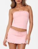 MIRELLE TOP PINK PASTEL PINK