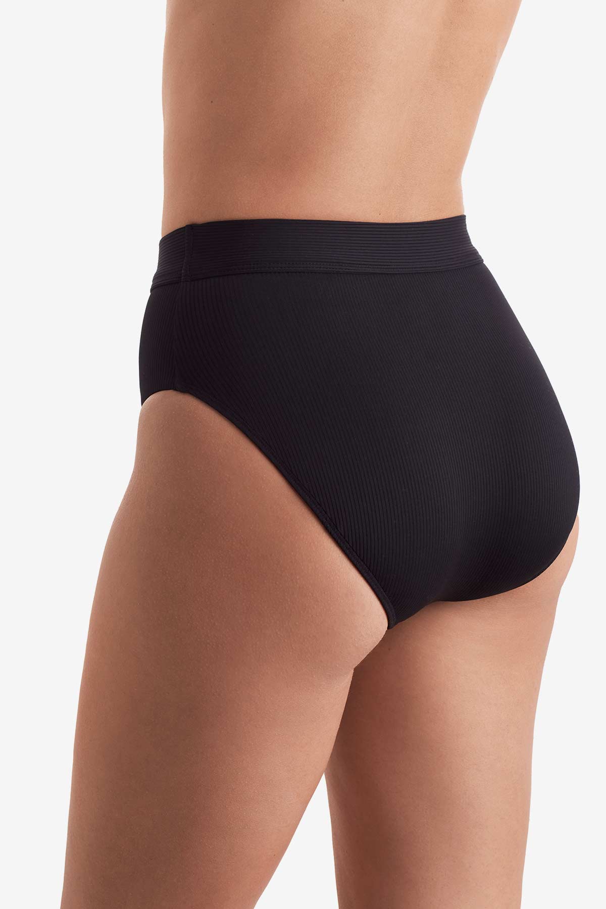 Brooke High Waist Pant Black Lido Rib