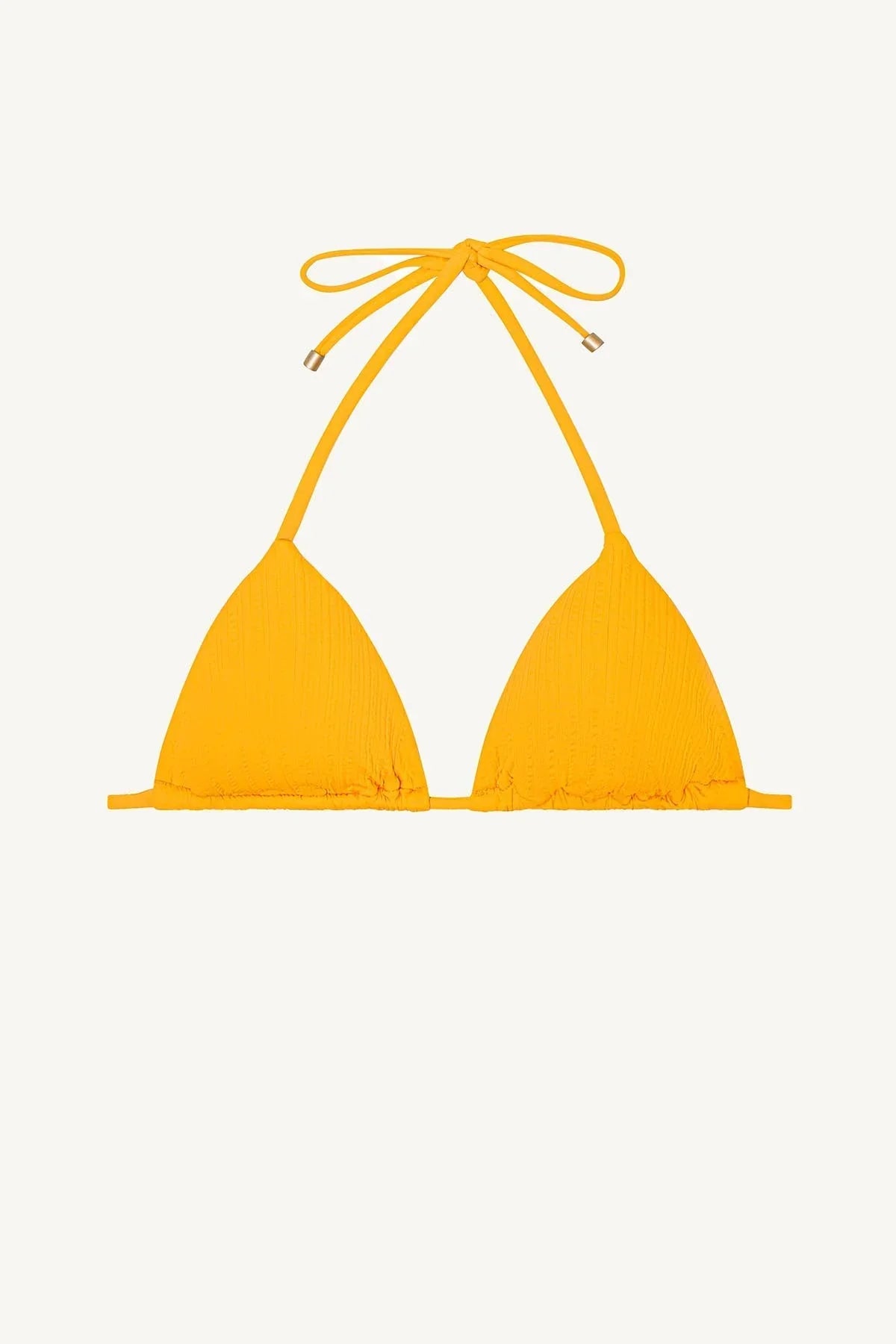 Gia Triangle Top Sunflower Pucker Rib