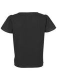 Embroidered Blouse Jet Black