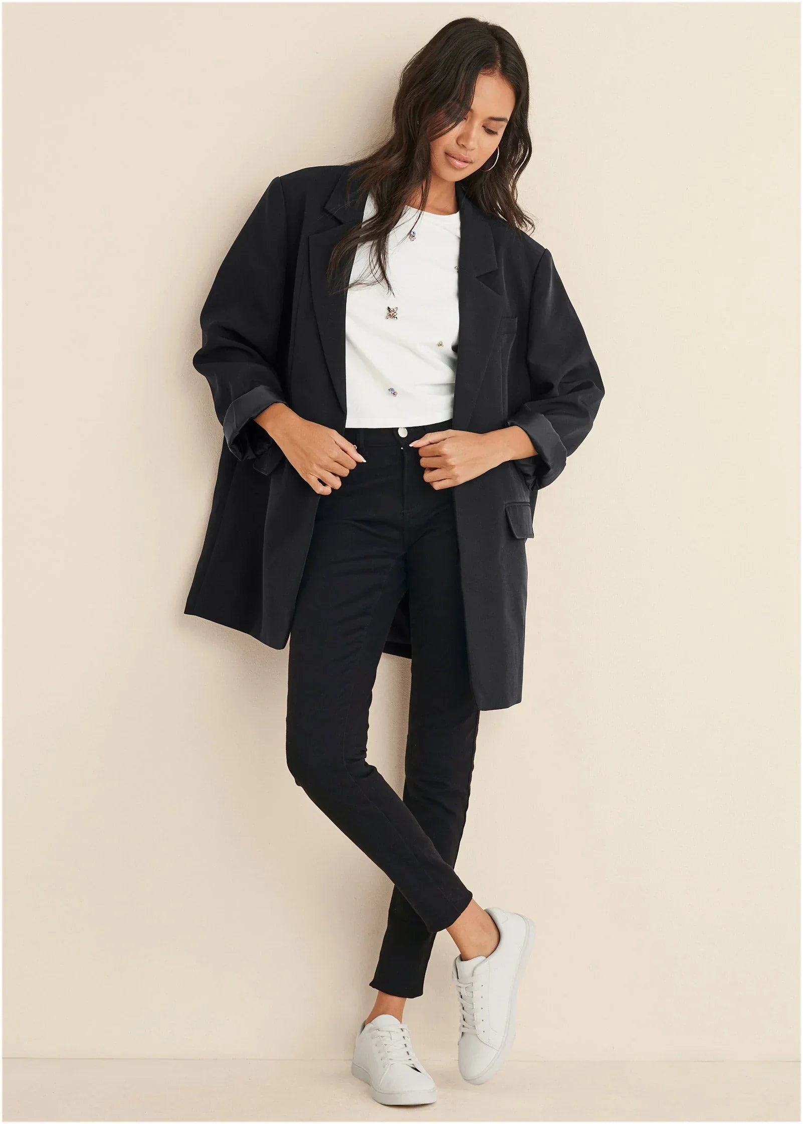 Oversized Blazer Jet Black