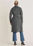 Robe Wrap Coat Dark Heather Grey
