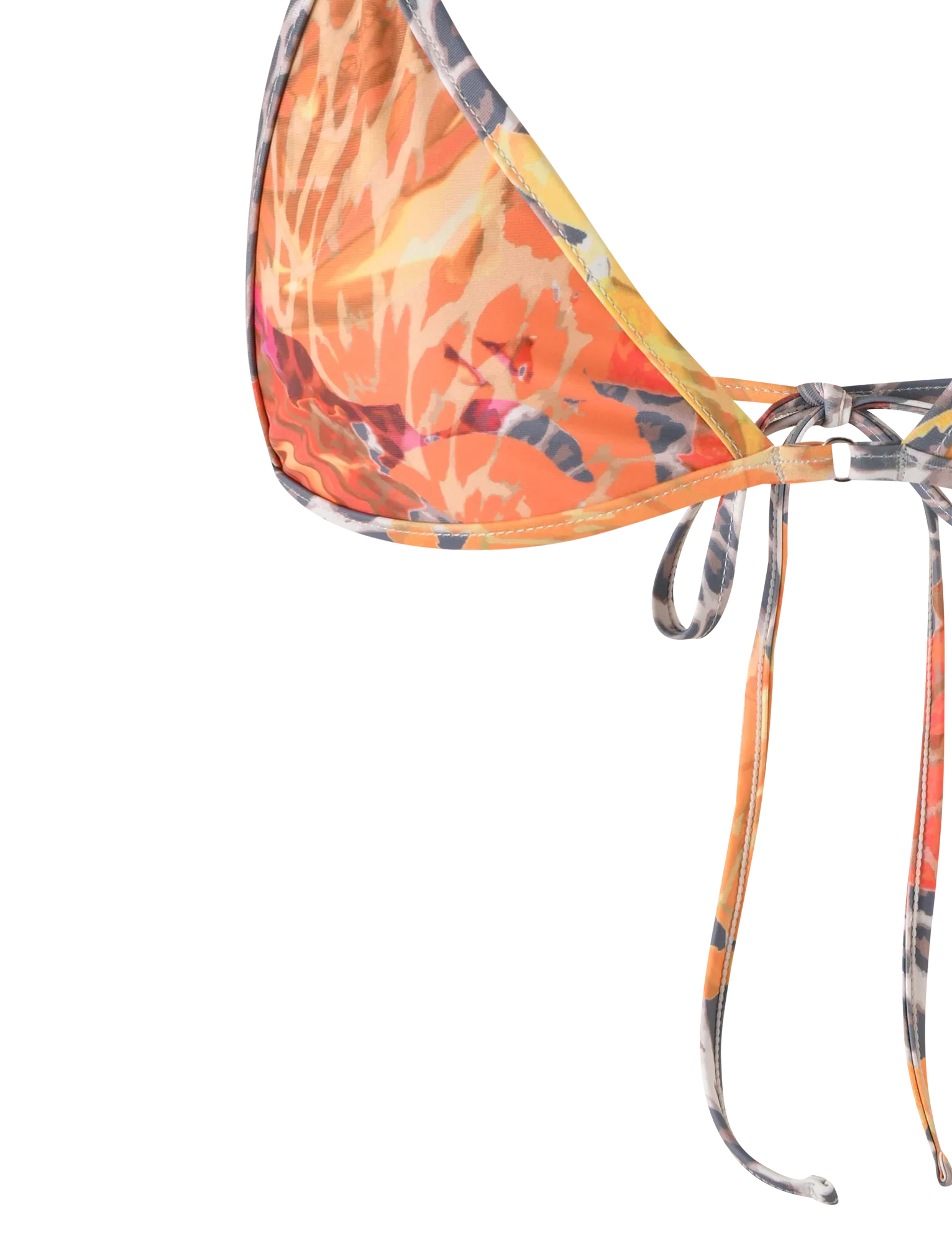 DIANA BIKINI TOP MULTI LEOPARD ORANGE LEOPARD