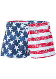 Mid Rise Board Short American Beauty