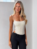 MINERVA BODYSUIT CREAM DOT