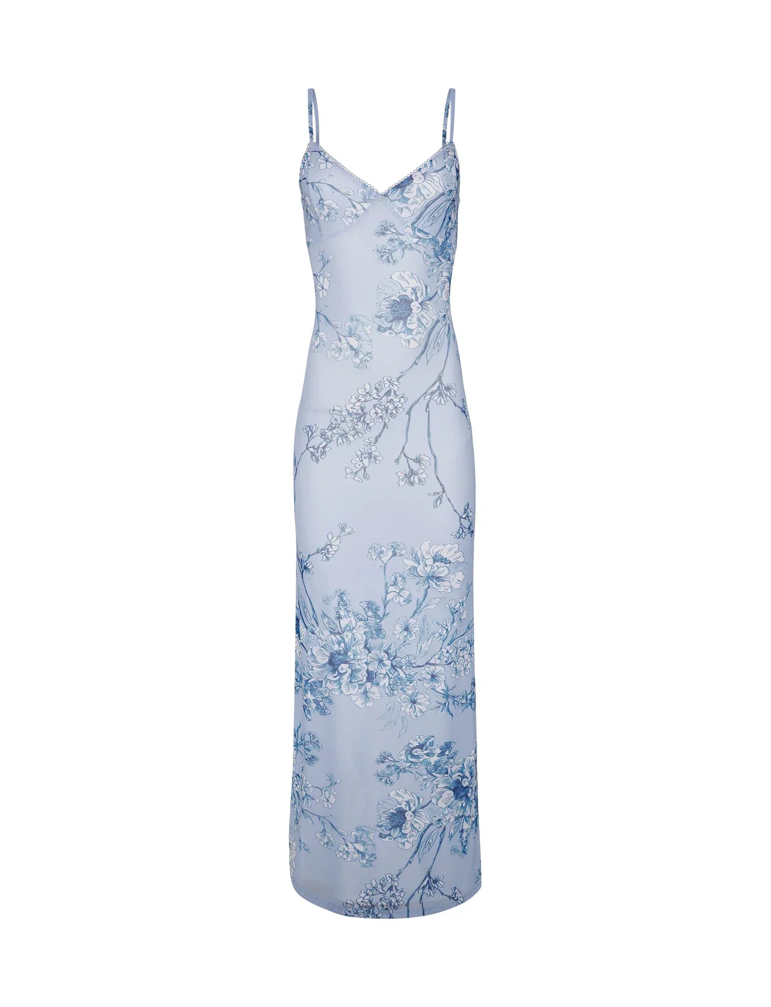 JULIANNA DRESS BLUE FLORAL CERAMIC FLORAL