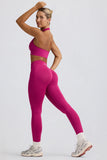 Define Luxe High Waist Leggings in Berry
