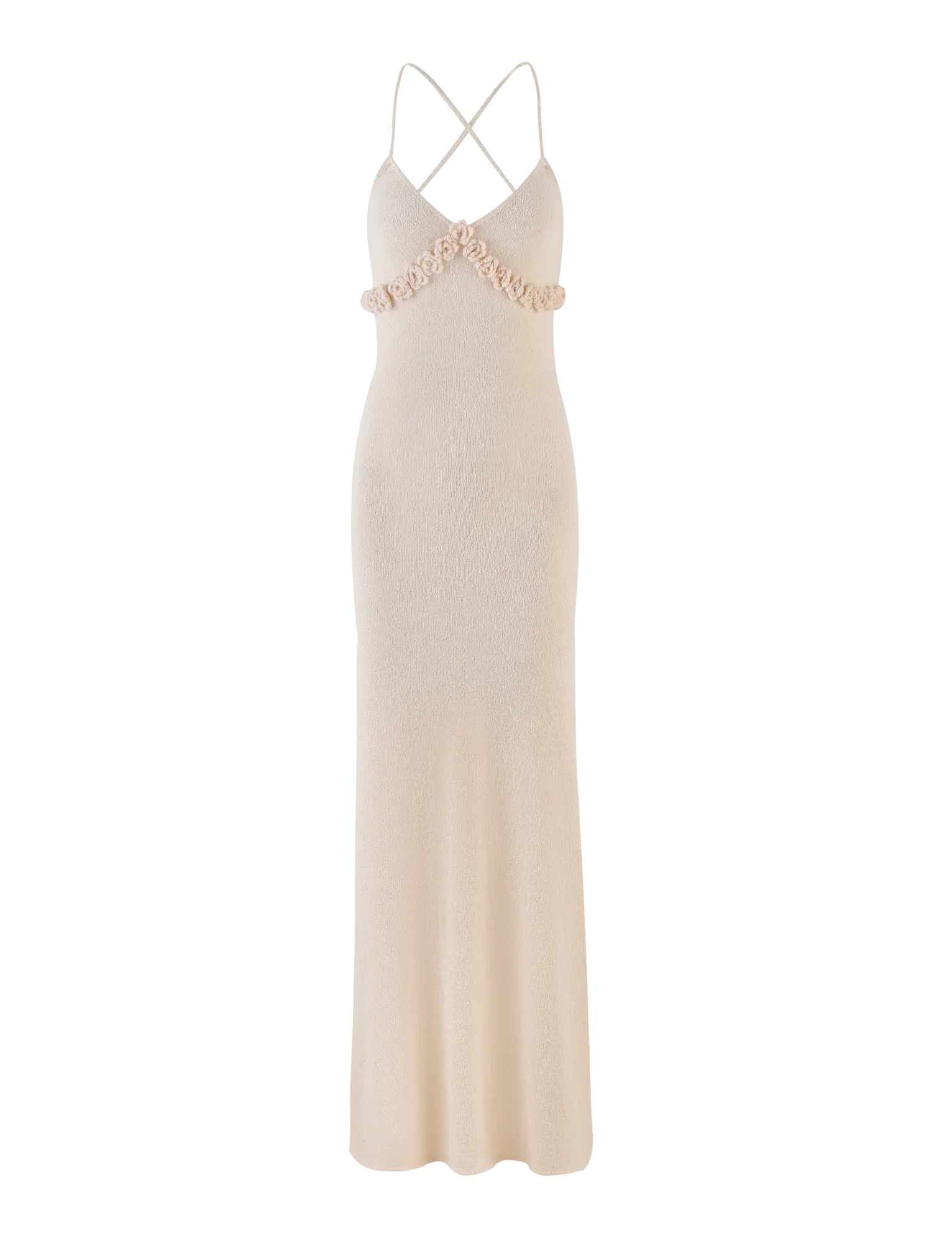 LAVELLE MAXI DRESS WHITE CREAM CREAM