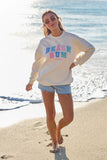 Beach Bum Cream Graphic Sweatshirt