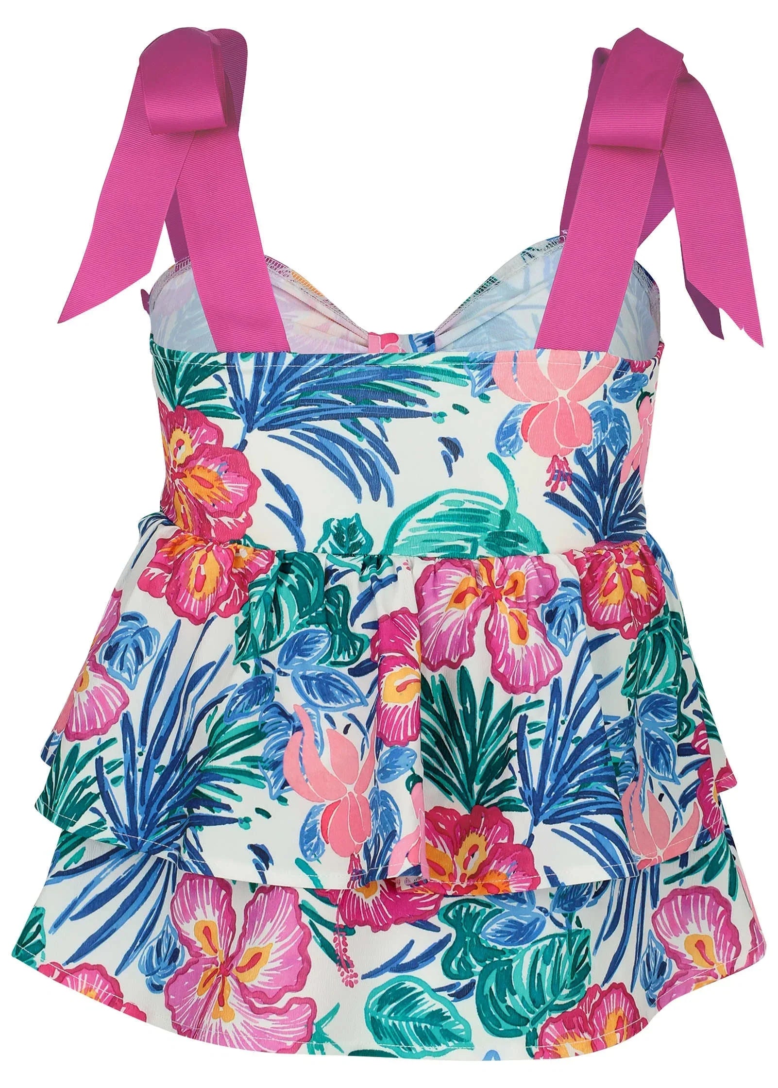 Tiered Ruffle Tank Botanical Garden