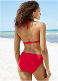 Fiji Moderate Bikini Bottom Red Hot