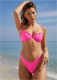 Bermuda Bikini Top Hot Pink