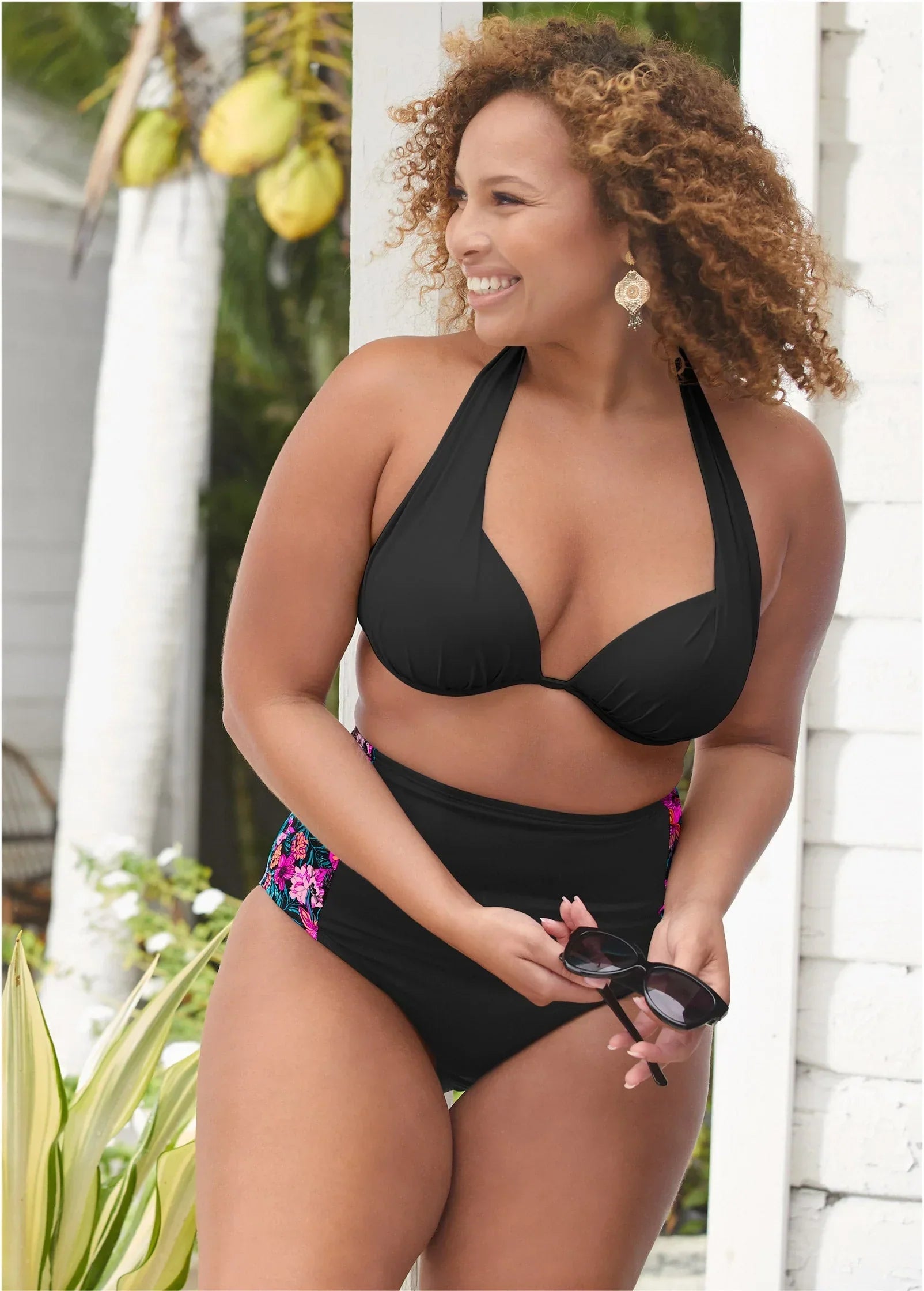 Maximum Shaping High Waist Bottom Hawaiian Hottie