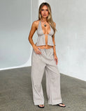 LAINEY PANT GREY STRIPE