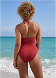 Laser Cut One Piece Maroon