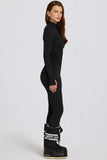 Thermal Base Layer Jumpsuit in Black Leopard