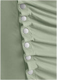 Button Detail Dress Iceberg Green