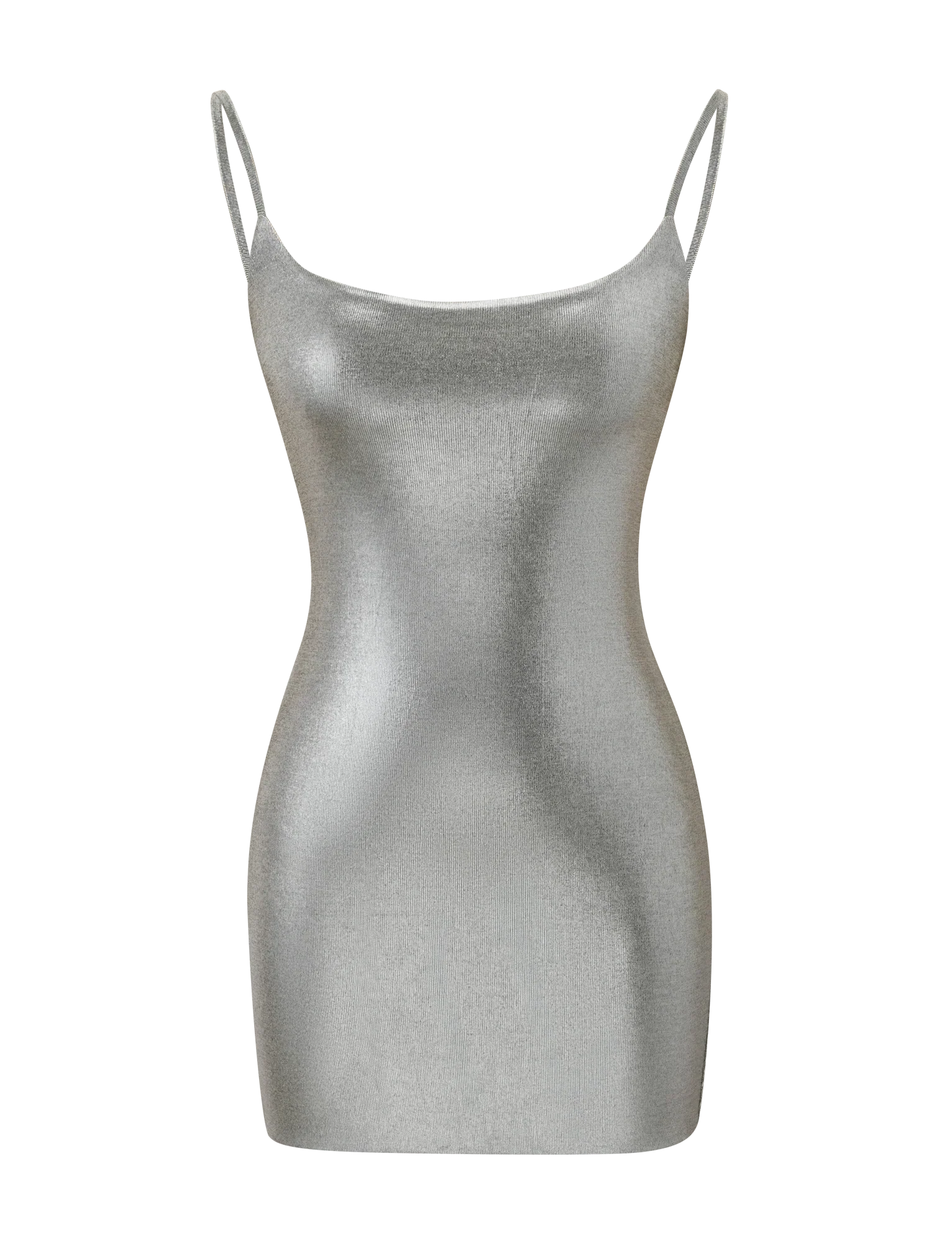 MINERVA MINI DRESS 20 LIQUID SILVER