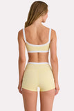 Soft Active Shorts in Lemon