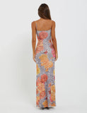 JULIANNA DRESS MULTI LEOPARD ORANGE LEOPARD