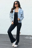 Jazzy Denim French Terry Hooded Jacket SALE