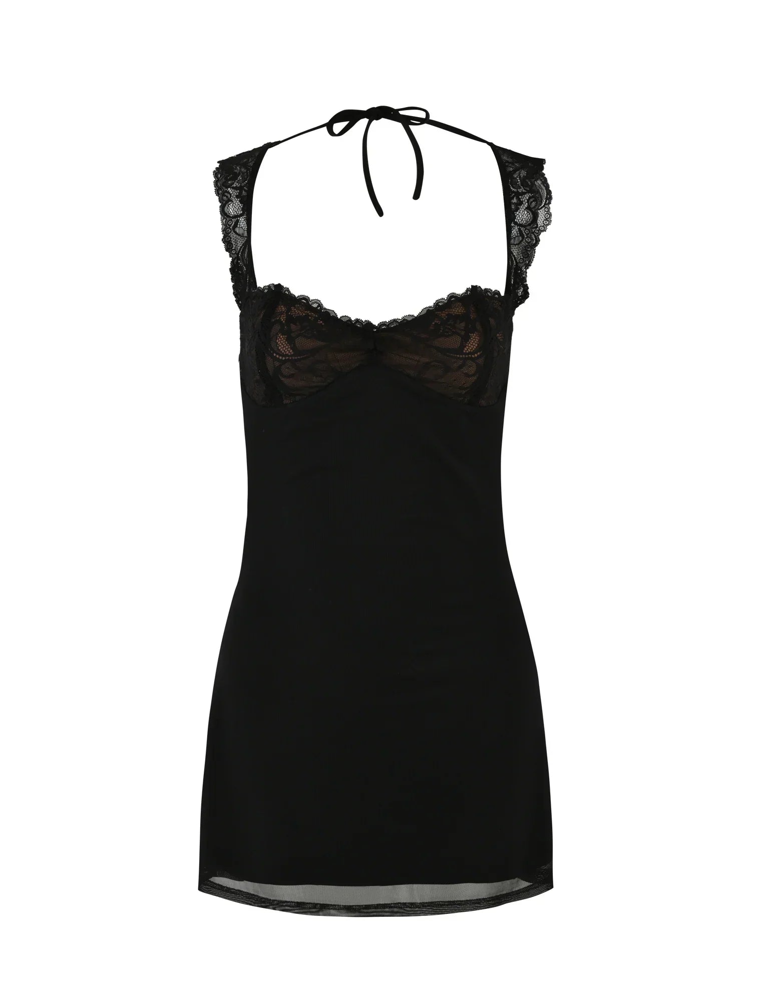 NYOMI MINI DRESS BLACK