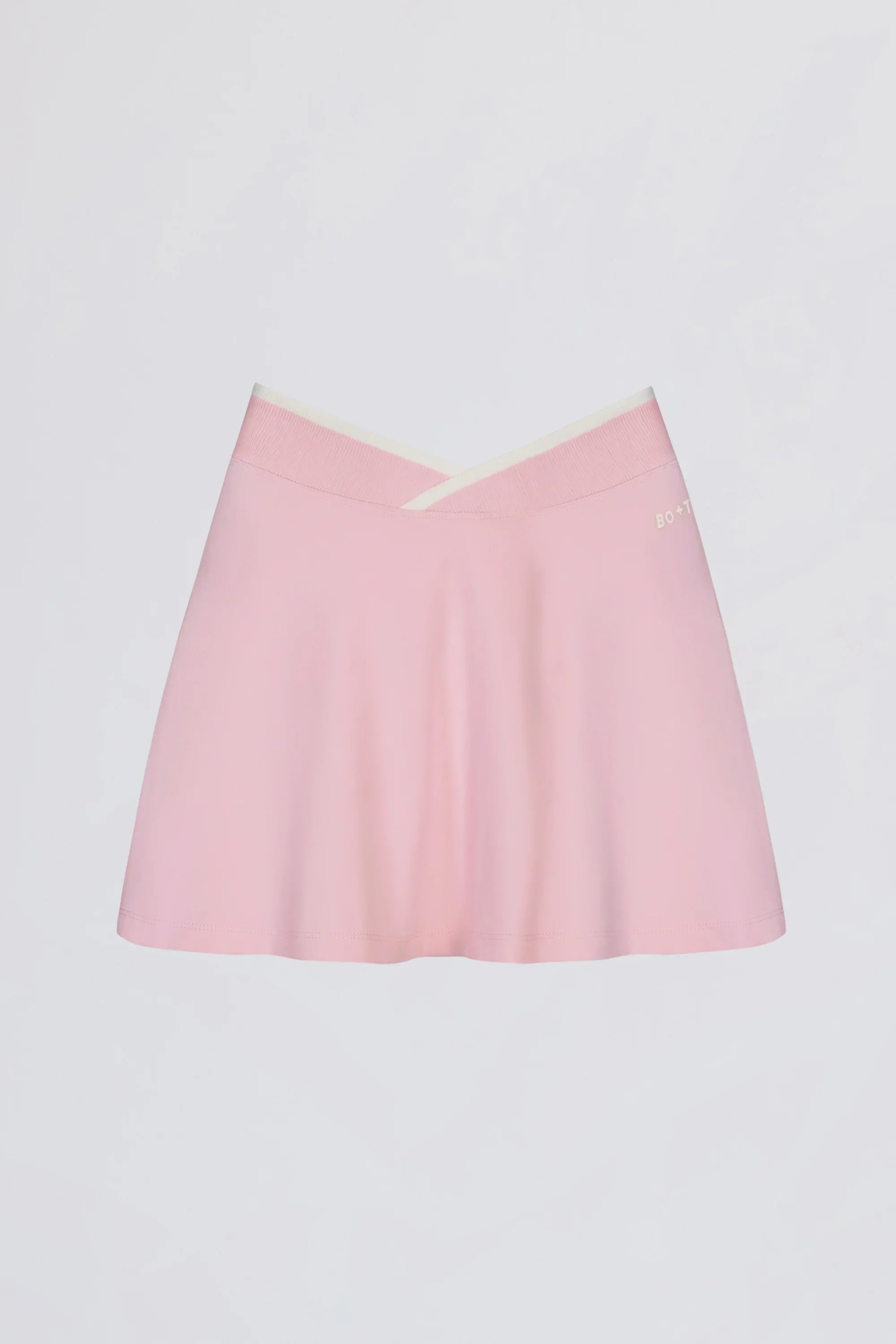 Soft Active Crossover Mini Skort in Powder Pink