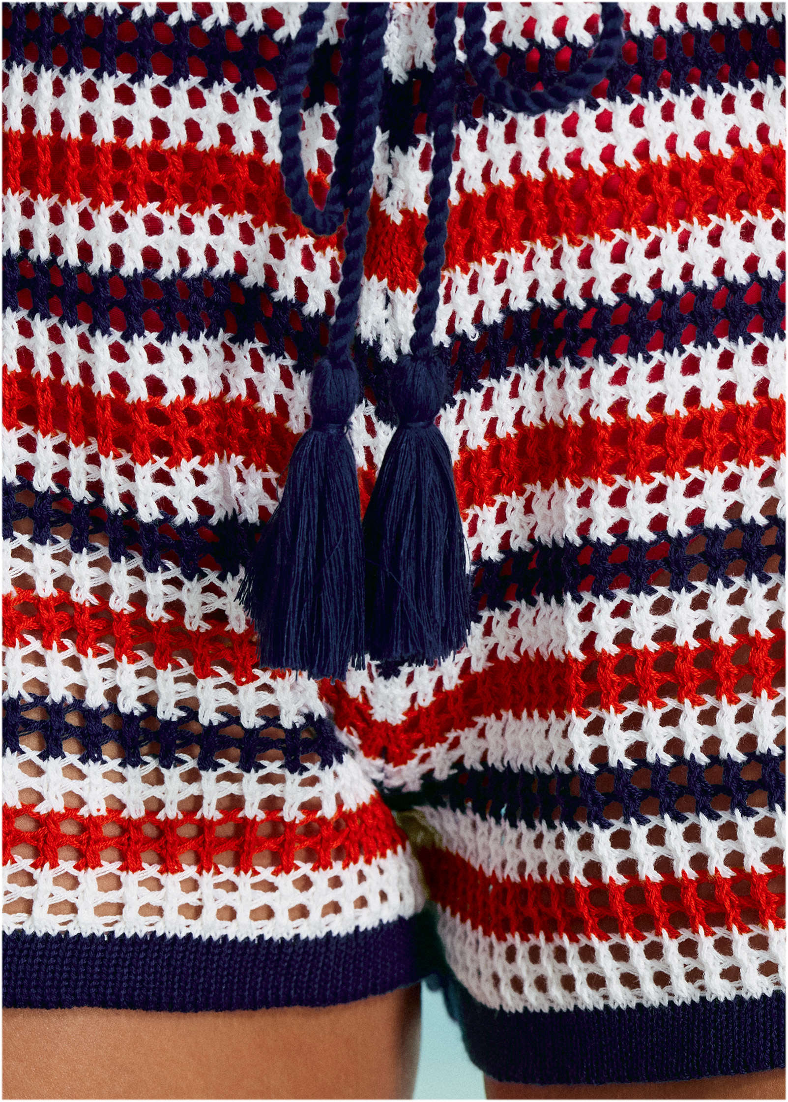 Crochet Cover Up Shorts Americana