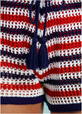 Crochet Cover Up Shorts Americana