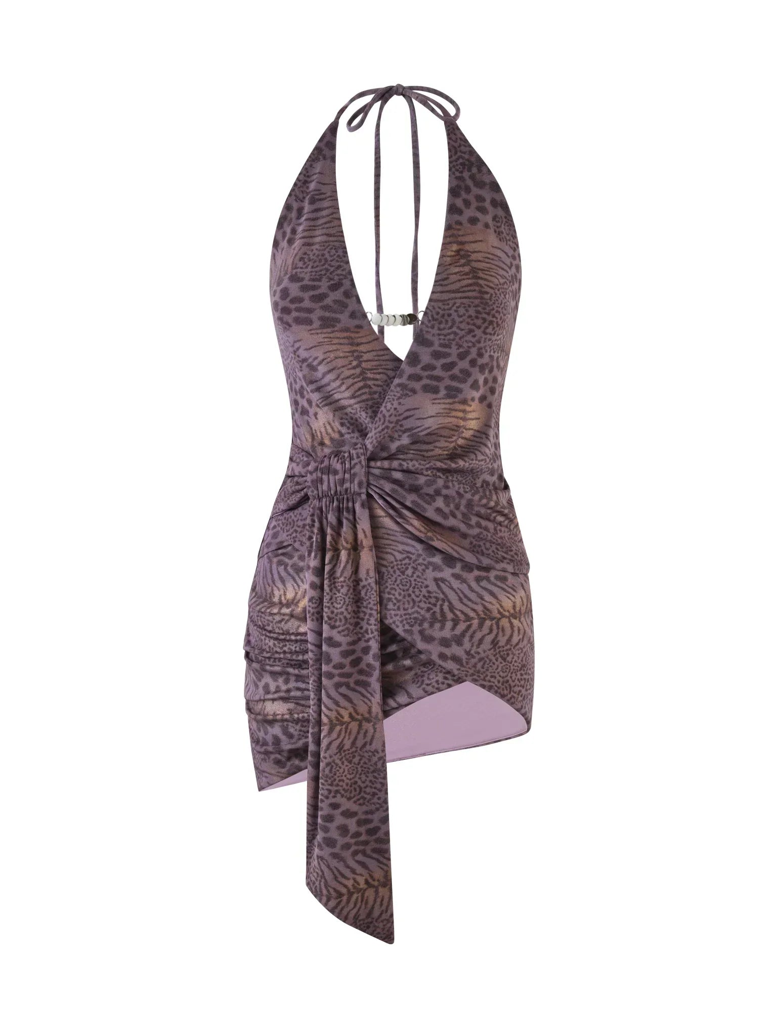 INDIGO MINI DRESS PURPLE TIGER