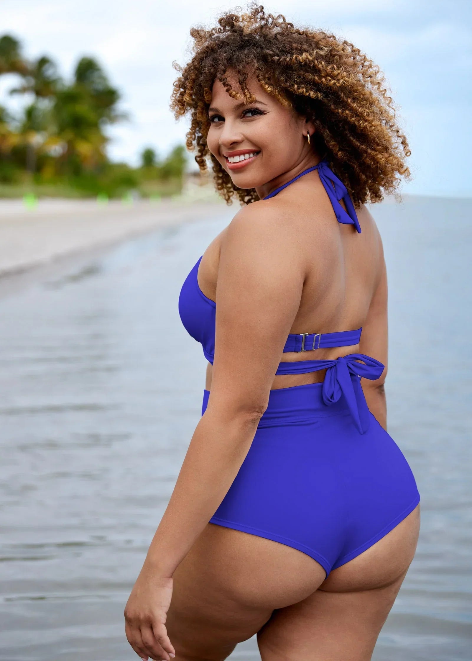 Laguna Wrap Underwire Top Cobalt Blue