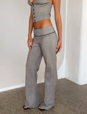 TERESIA PANT GREY CHECK