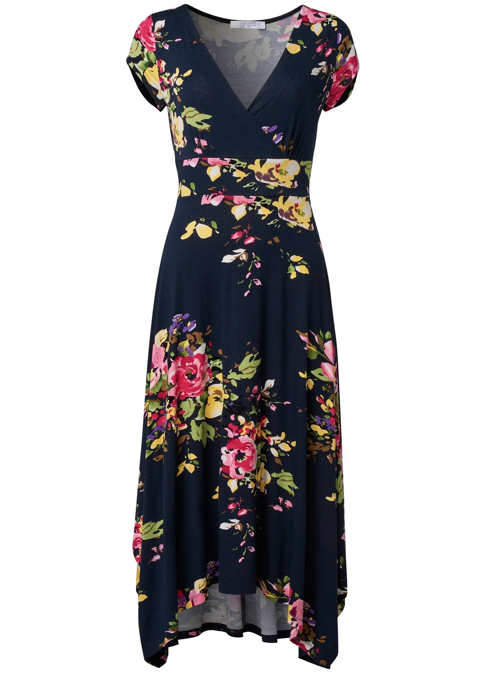 Floral Printed Dress Navy Multi